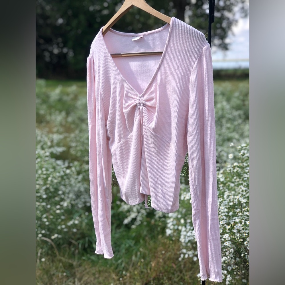SO Cropped Summer Blouse Cottagecore Dainty Fairy Princess Feminine Coquette - Picture 3 of 12